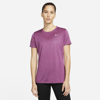 Nike Dri-fit Legend Women's Training T-shirt In Light Bordeaux,white