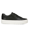Vince Women's Benfield Leather Platform Sneakers In Black