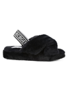 BCBGENERATION WOMEN'S SOFFI FAUX-FUR LOGO SLINGBACK SLIPPERS