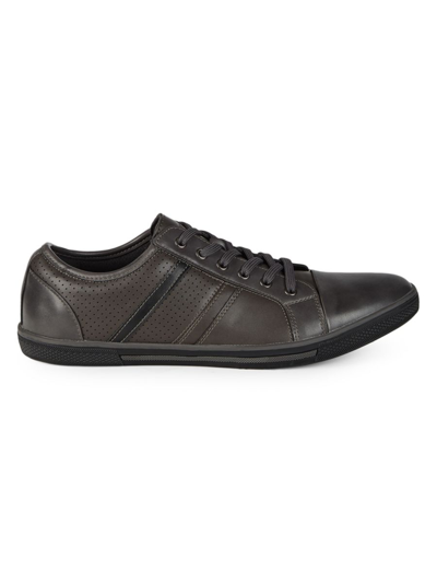 Kenneth Cole Reaction Men's Center Low Top Sneakers Men's Shoes In Dark Grey