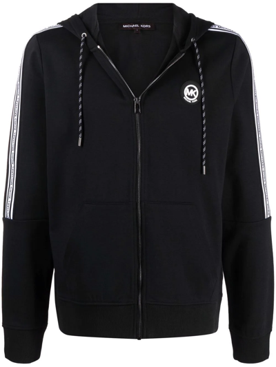 Michael Kors Evergreen Zip-up Hoodie In Schwarz