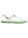 Coach Natalee Jelly Slingback Thong Sandals In Pale Pistachio