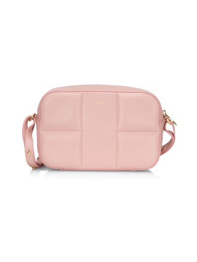 Demellier Marrakesh Leather Crossbody Bag In Blush Pink