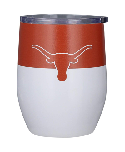 Logo Brands Texas Longhorns 16 oz Colorblock Stainless Steel Curved Tumbler In Multi