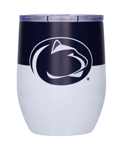 Logo Brands Penn State Nittany Lions 16 oz Colorblock Stainless Steel Curved Tumbler In Multi