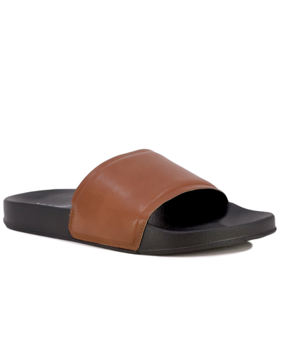 Nine West Men's Tiago Slide Shoes Men's Shoes In Brown