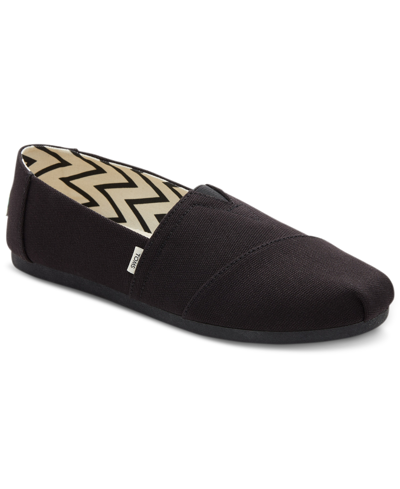 Toms Classic Alpargata With Heritage Canvas In Black