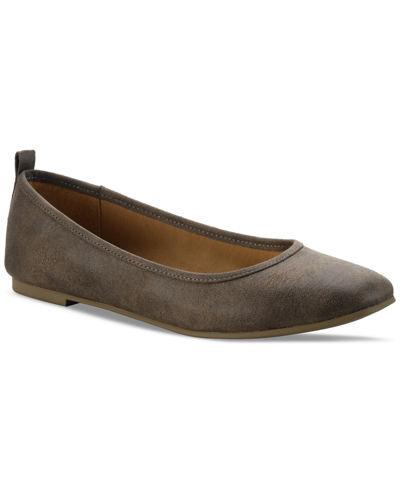Sun + Stone Lucia Flats, Created For Macy's Women's Shoes In Taupe