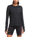 Nike Element Dri-fit Running T-shirt In Court Blue/imperial Blue/htr/(reflective