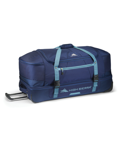 High Sierra Fairlead 34" Wheeled Duffel In True Navy And Graphite Blue