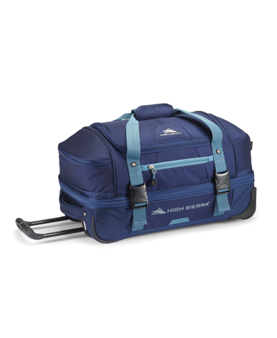 High Sierra Fairlead 22" Wheeled Duffel In True Navy And Graphite Blue