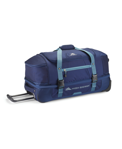 High Sierra Fairlead 28" Wheeled Duffel In True Navy And Graphite Blue