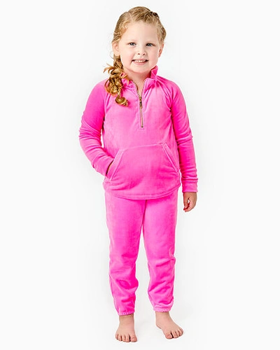 Lilly Pulitzer Girl's Mini Mallie Velour Pant In Lilac Size Xl -  In Lilac In Lilac