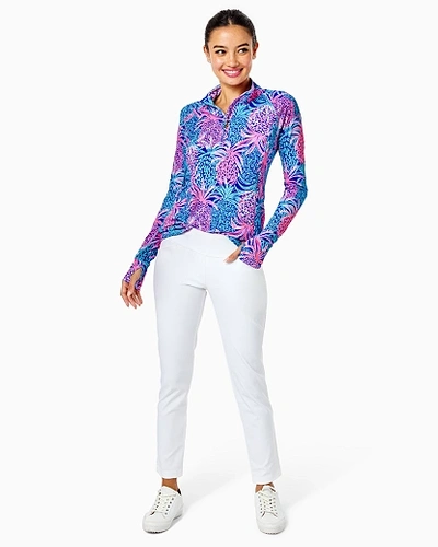 Lilly Pulitzer Upf 50+ Luxletic 28" Corso Pant In Resort White