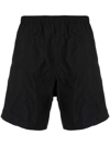 Ami Alexandre Mattiussi Ami Paris Bermuda With Elastic In Schwarz