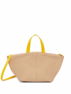 Mansur Gavriel Tulipano Top Handle Tote Bag In Nocciola Multi