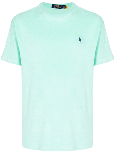 Polo Ralph Lauren Embroidered Logo Short-sleeve T-shirt In Green