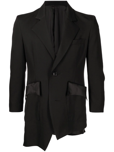 Sulvam Asymmetric-hem Blazer In Schwarz