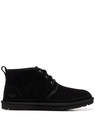 Ugg Neumel Weather Mens Leather Wool Chukka Boots In Black