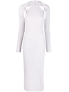 JACQUEMUS LA ROBE NODI KNOTTED CUT-OUT DRESS.