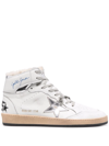 Golden Goose White Sky-star High-top Sneakers In White