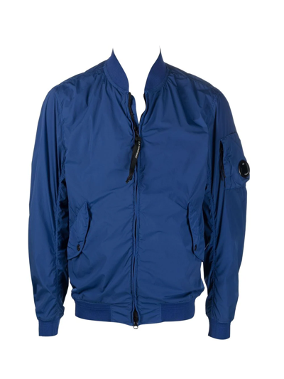 C.p. Company Multi-pocket Zip-up Lightweight Jacket In 892 Blue