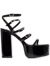 PARIS TEXAS STRAPPY 135MM PLATFORM SANDALS