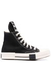 Rick Owens Drkshdw X Converse Drkstar High Top Sneakers - Unisex - Cotton/rubber In Black