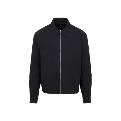 Lemaire Long-sleeve Zip-fastening Jacket In Black