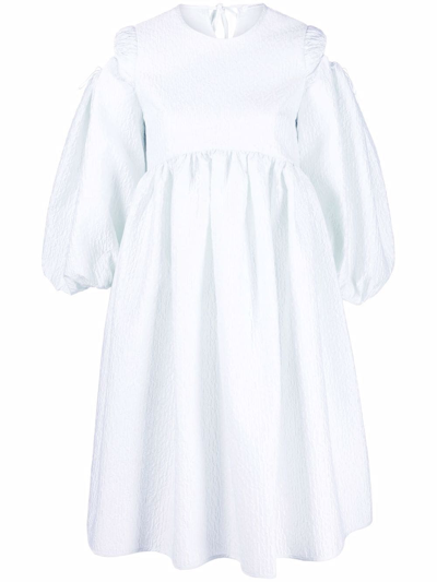 Cecilie Bahnsen Janessa Puff-sleeve Mini Dress In White