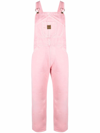 Washington Dee Cee Logo-patch Organic-cotton Jumpsuit In Pink