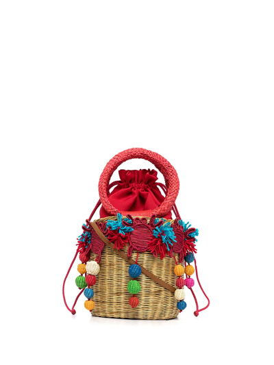 Serpui Lauren Crabs And Balls Bucket Bag In Multicolour
