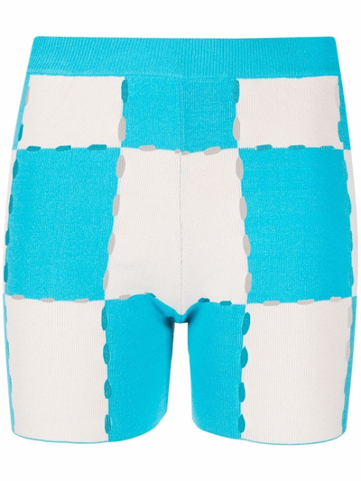 Jacquemus Le Short Gelato Stretch-cotton-blend Shorts In Light Blue