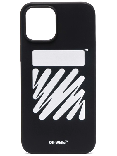 Off-white Diag Logo-print Rubber Iphone 12 Pro Case In Black