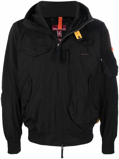 PARAJUMPERS LOGO-PATCH HOODED JACKET