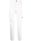 C.p. Company Lens-detail Cargo Trousers In White