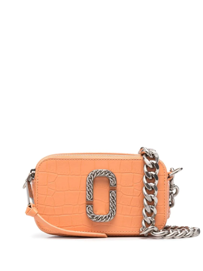 Marc Jacobs The Snapshot Embossed Crossbody Bag In Orange