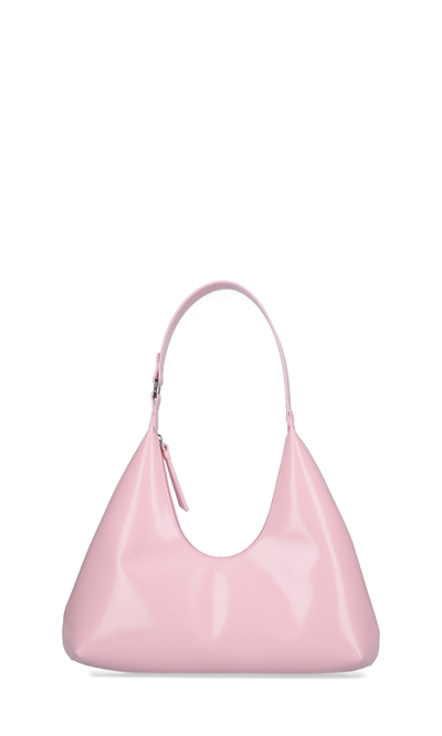 By Far Amber Zipped Shoulder Bag In Pink