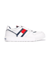 TOMMY HILFIGER JUNIOR LOGO-PRINT LEATHER trainers