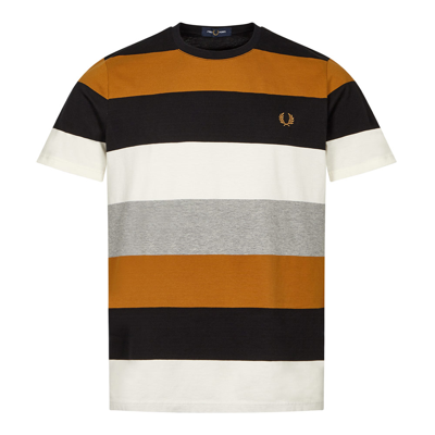 Fred Perry Pique T-shirt - Dark Caramel In Brown