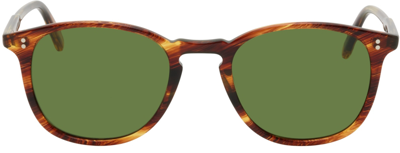 Garrett Leight Kinney Square Tortoiseshell-acetate Sunglasses In Chestnut/semi-flat Pure G15