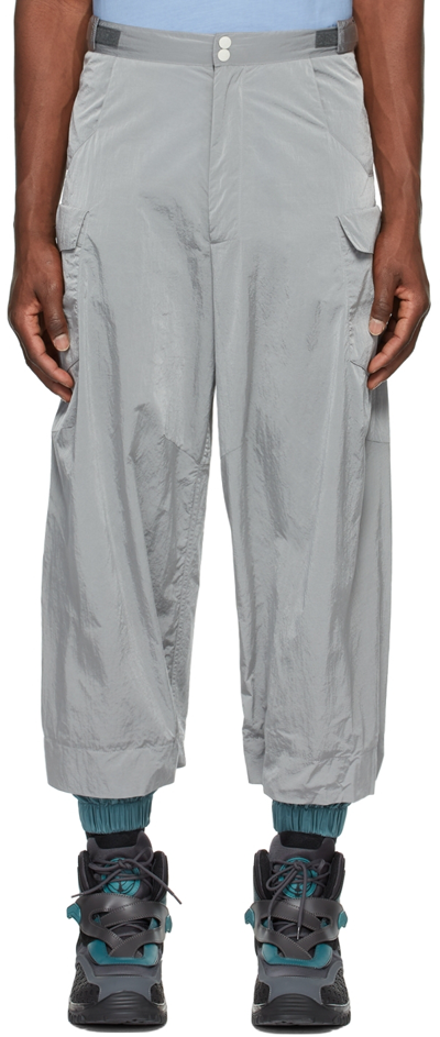 Randa Rk Ssense Exclusive Grey Ice Cargo Pants In Silver