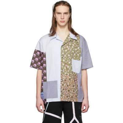 Mcq By Alexander Mcqueen Mcq Alexander Mcqueen Patchwork Buttoned Shirt In White Multi