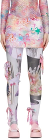 Collina Strada Multicolor Star Fish Wave Mini Skirt In Star Fish