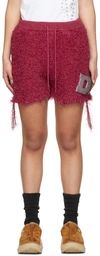Doublet Pink Metal Letter Shorts In Pink