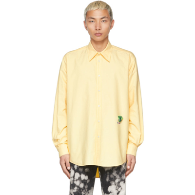 Doublet Yellow Vegetable Dyed Shirt In Lettuce