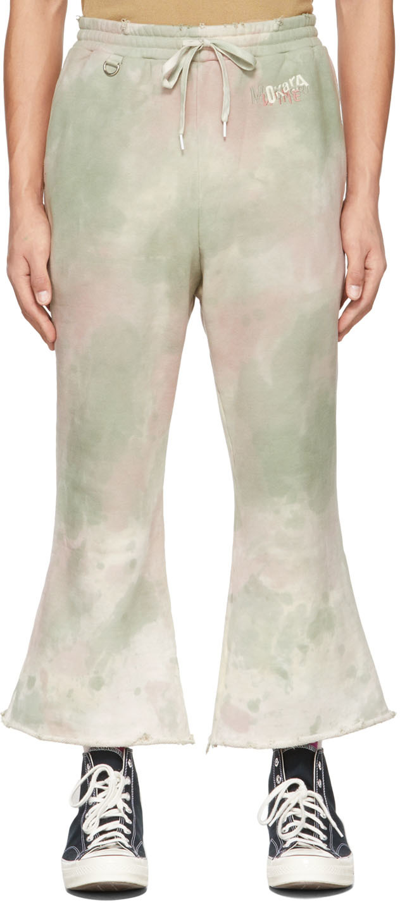 Doublet Green Waste Vegetable-dyed Lounge Trousers In Wine