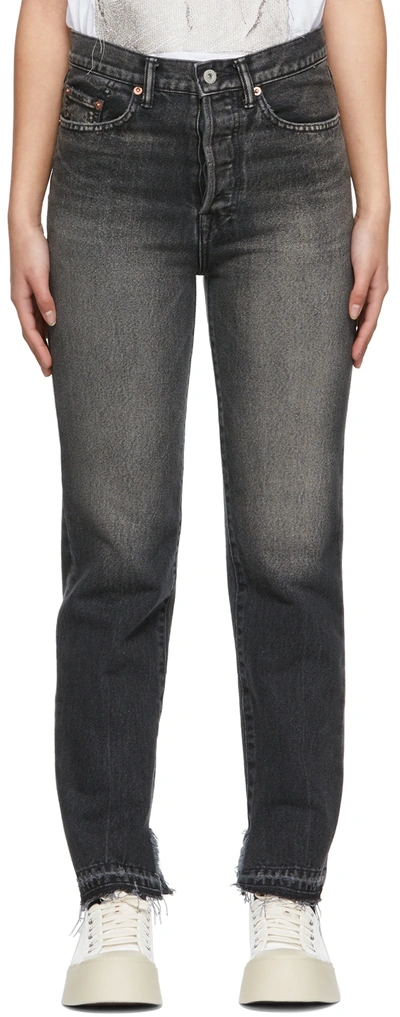 Doublet Black Recycled Straight-leg Jeans