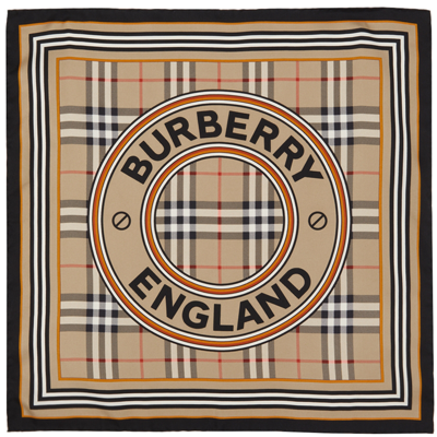 BURBERRY｜SCARVES (Montage Print Silk Square Scarf (8053 BURBERRY MONTAGE PRINT SILK SCARF – Caroline's Fashion Luxuries