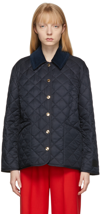 BURBERRY NAVY QUILTED DRANEFELD JACKET